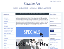 Tablet Screenshot of cavalierart.com.au